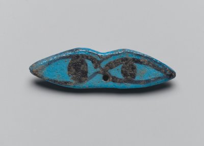 Amulet in the form of two eyes, from Deir el-Bahri by New Kingdom Egyptian